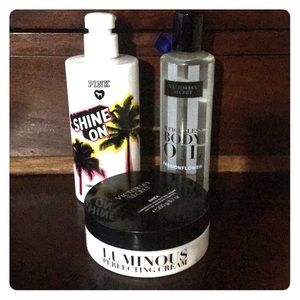 Victoria’s Secret body lotion and oil